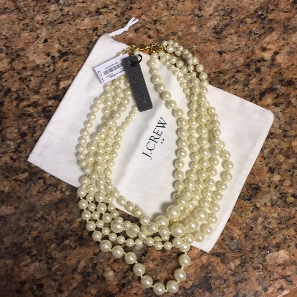 J. Crew pearl chunky necklace